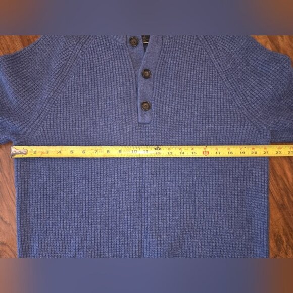 Banana Republic NWT Men's Blue Knit Wool Blend Sweater - Picture 6 of 9